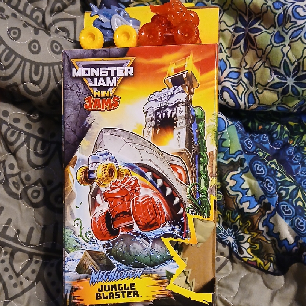 Monster Jam Mini Jams Megalodon Jungle Blaster Toy